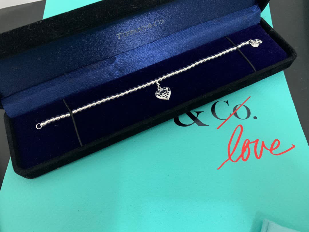 Tiffany & Co. Love Heart Charm Bracelet